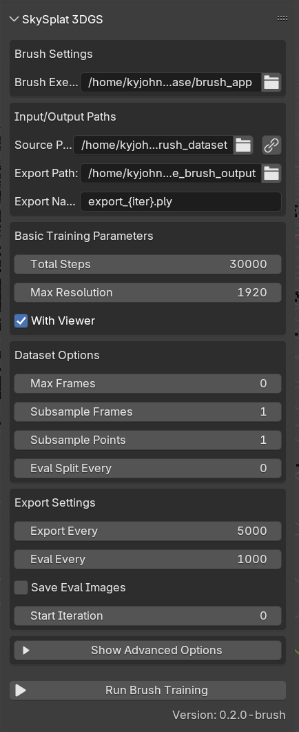 3DGS Brush App Panel